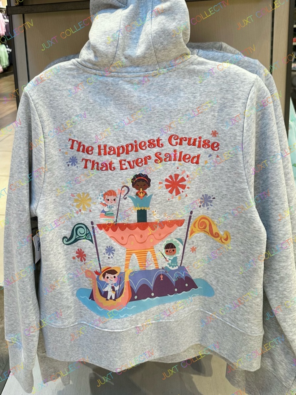 Disney Parks Disneyland It’s A Small World Happiest Cruise Zip Hoodie Sweatshirt